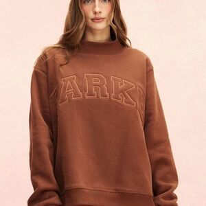 SOLD OUT/ NWT Parke Fleece Monochrome Varsity
Mockneck (still in original bag)